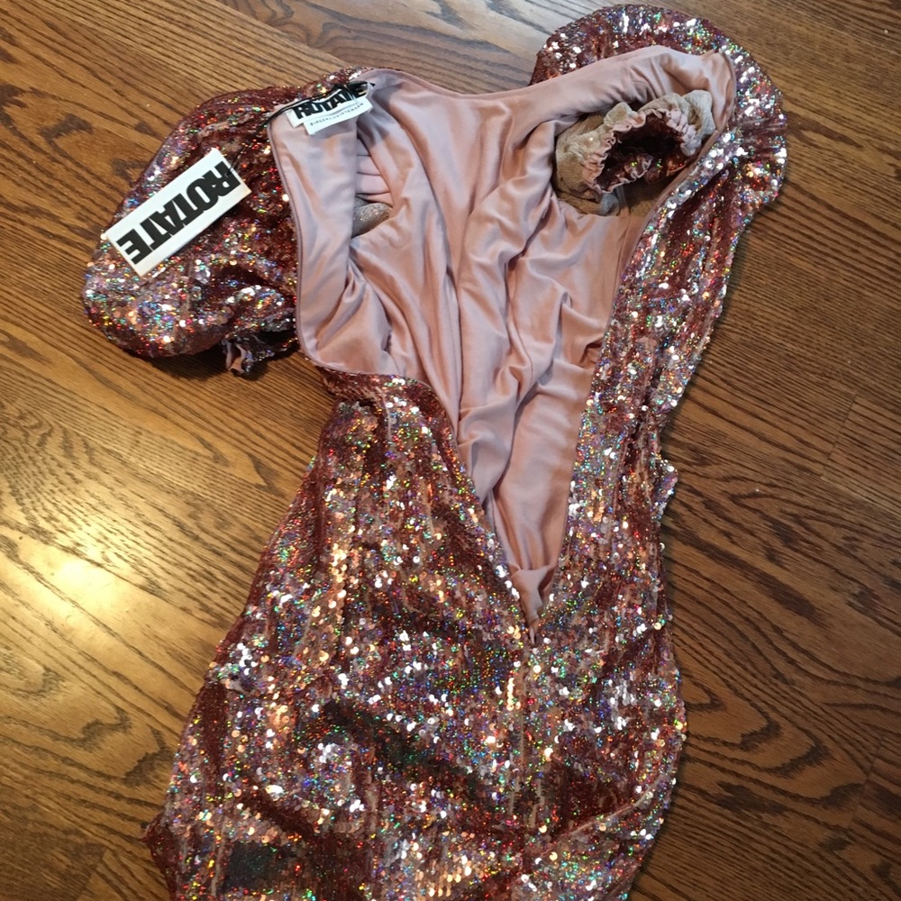 ROTATE Birger Christensen Katie Sequin Dress XS - Picture 4 of 6